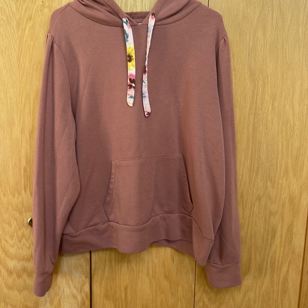 Lauren Conrad light maroon hooded sweatshirt XXL